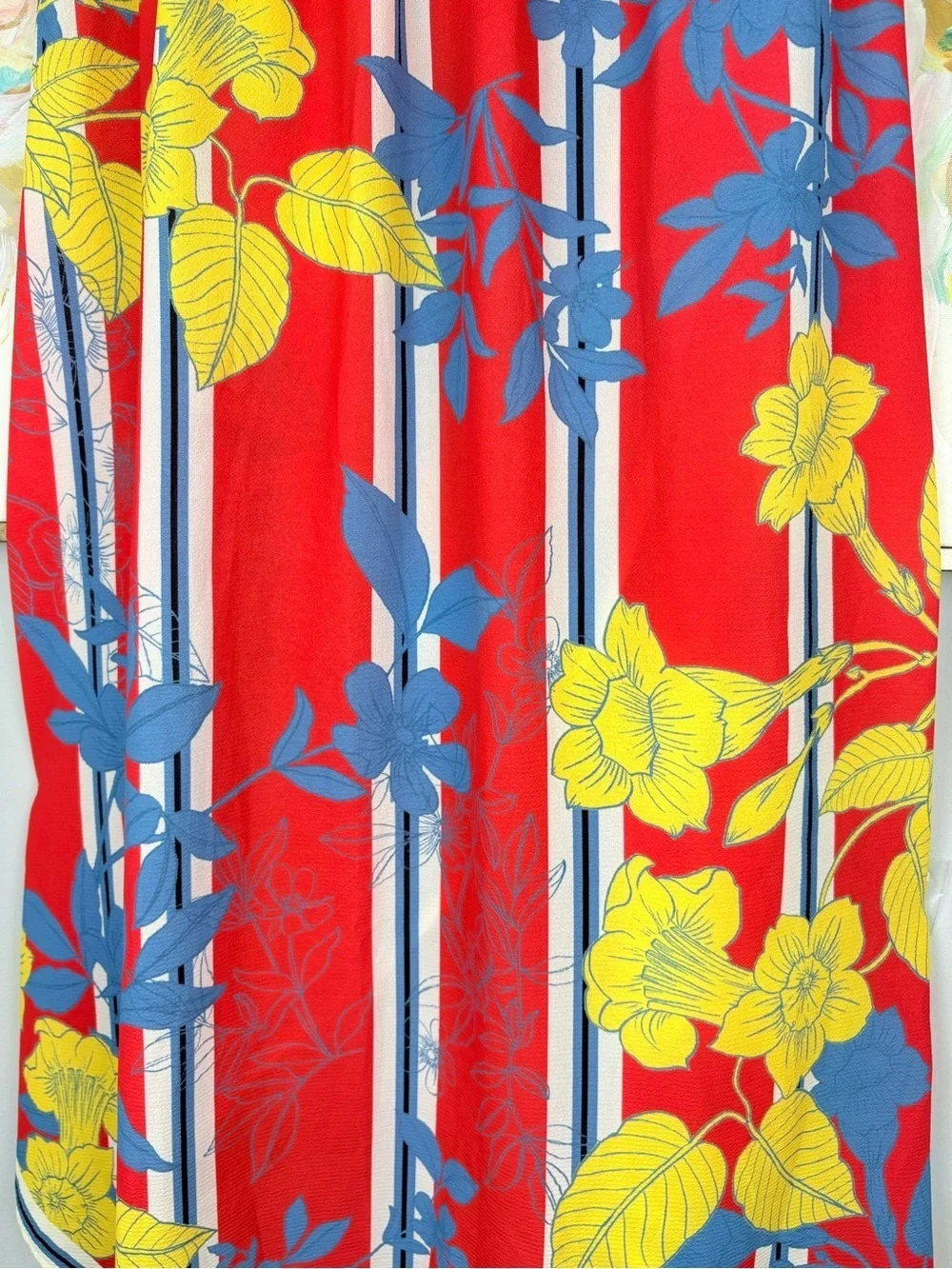 Flying Tomato Floral Wrap Skirt Asymmetrical Boho Vacation S